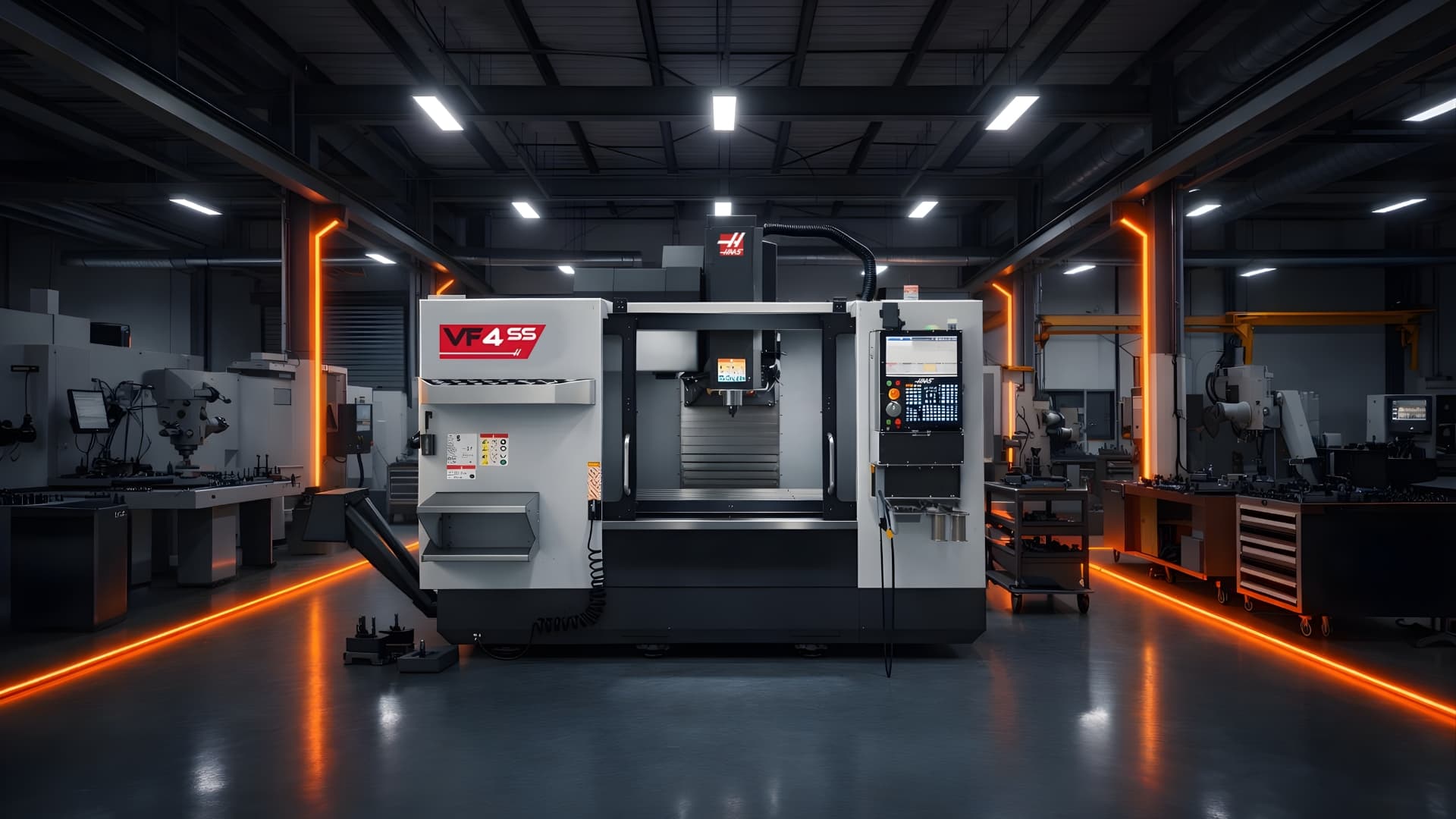 Haas CNC machinery on the shop floor at Sirco Machinery